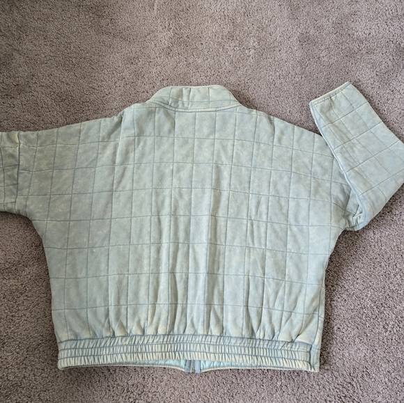 Davi & Dani Washed Soft Comfy Quilting Zip-up Barn Jacket Winter Casual Large - Picture 12 of 16